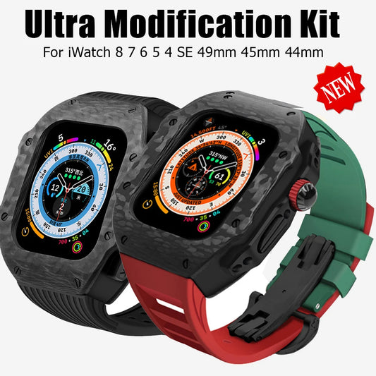 Carbon Fiber Modification Kit for Apple Watch Ultra