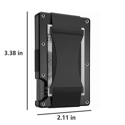 Aluminum Carbon card holder Wallet with money clip